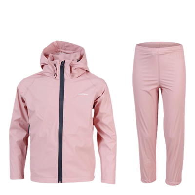 Packable Rain Set Youth Pink