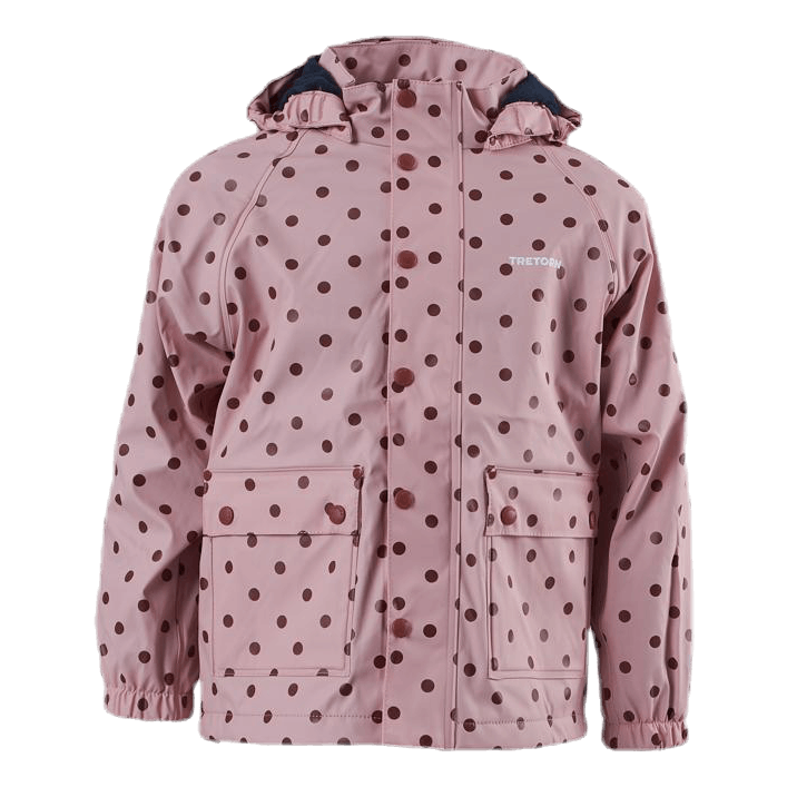 Wings Fleece-Lined Rain Jacket Pink