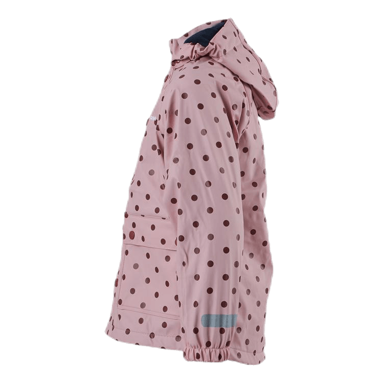 Wings Fleece-Lined Rain Jacket Pink