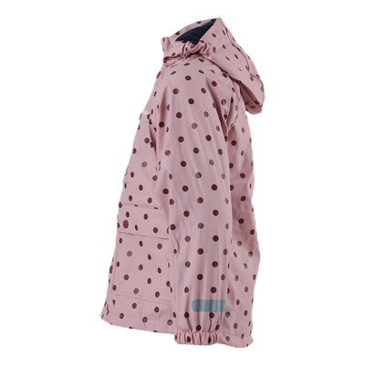 Wings Fleece-Lined Rain Jacket Pink