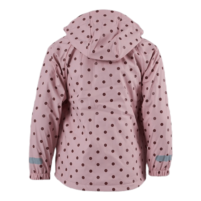 Wings Fleece-Lined Rain Jacket Pink