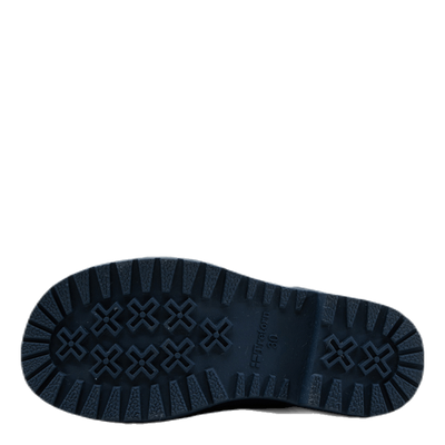 Junior June Rubber Boot Blue/Pink/Grey