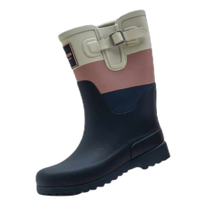Junior June Rubber Boot Blue/Pink/Grey