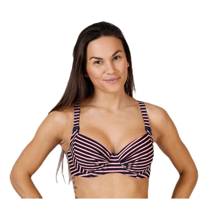 Retro, Unique Wire Bra Blue/Patterned