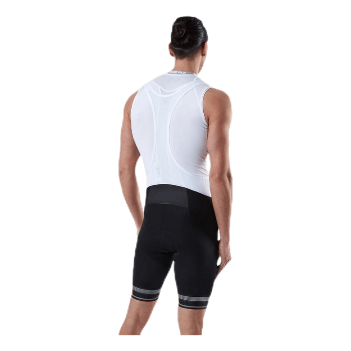 Fujin Tights Short Suspenders Bib White/Black
