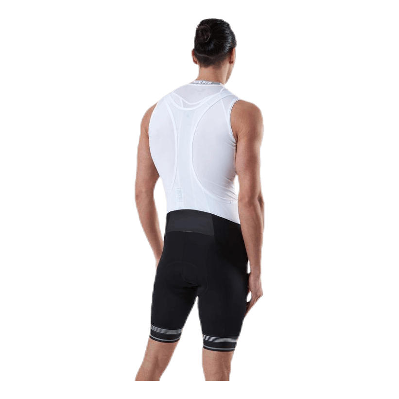 Fujin Tights Short Suspenders Bib White/Black