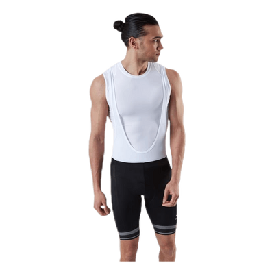 Fujin Tights Short Suspenders Bib White/Black