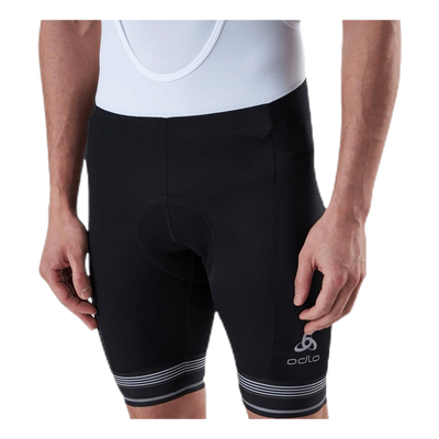 Fujin Tights Short Suspenders Bib White/Black