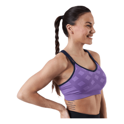 Merino Seamless Strappy Bra Purple