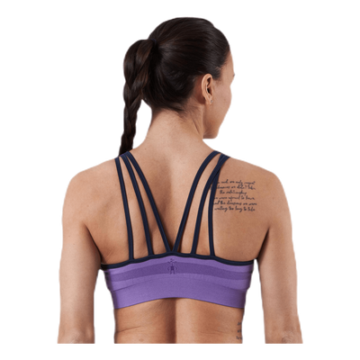 Merino Seamless Strappy Bra Purple