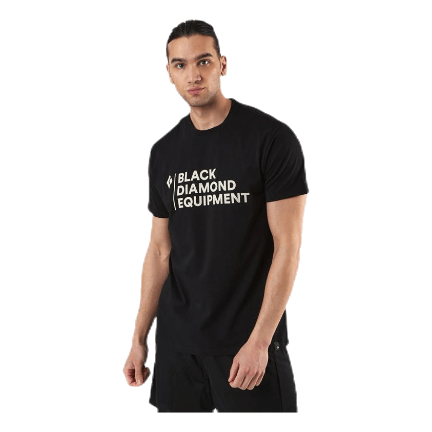 Stacked Logo Tee Black