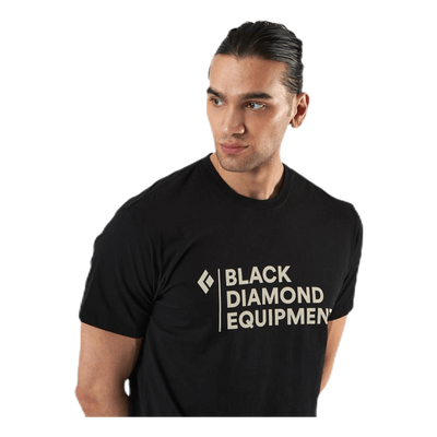 Stacked Logo Tee Black