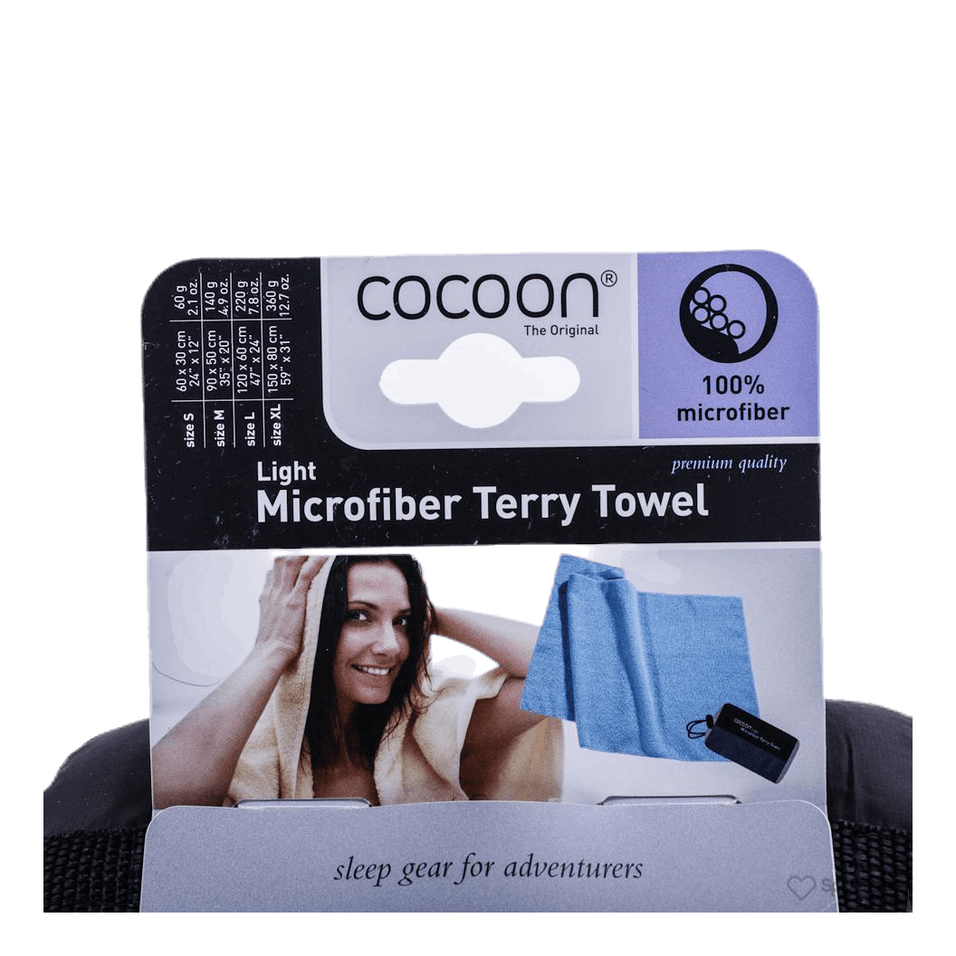 Microfiber Terry Towel Light L Grey