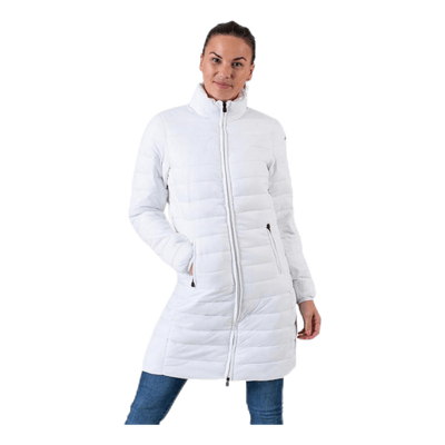 Padded Jacket Long Logo Avera White