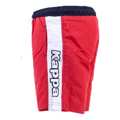 Junior. Swim Shorts, Logo Birtec Blue/White/Red