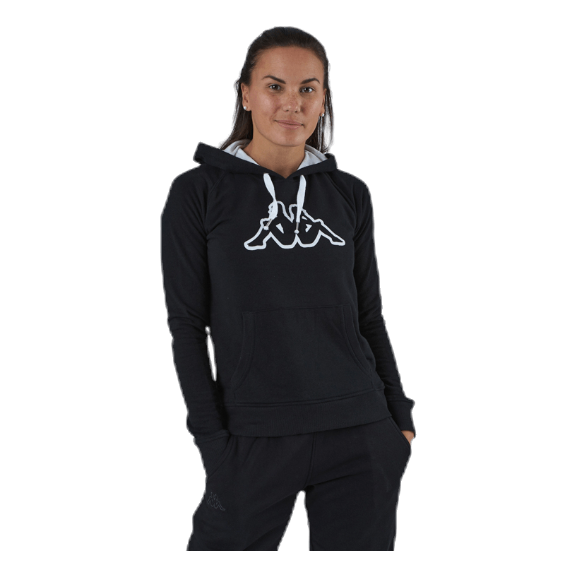 Lady Sweat Hood, Logo Zeleril White/Black