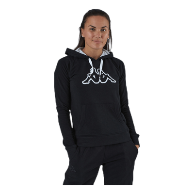 Lady Sweat Hood, Logo Zeleril White/Black