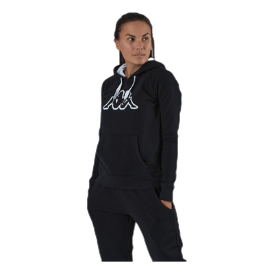 Lady Sweat Hood, Logo Zeleril White/Black