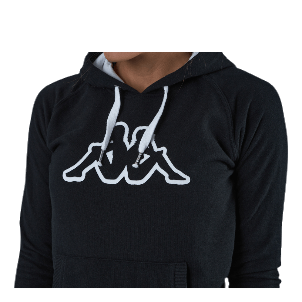 Lady Sweat Hood, Logo Zeleril White/Black