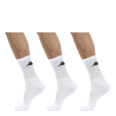 Tennis Trisper Socks 3pk White/Black