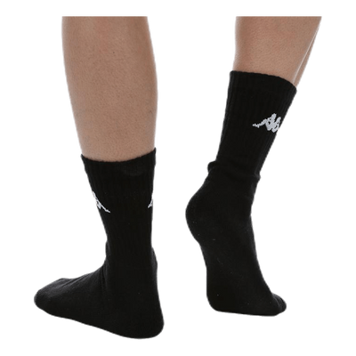 Tennis Trisper Socks 3pk White/Black