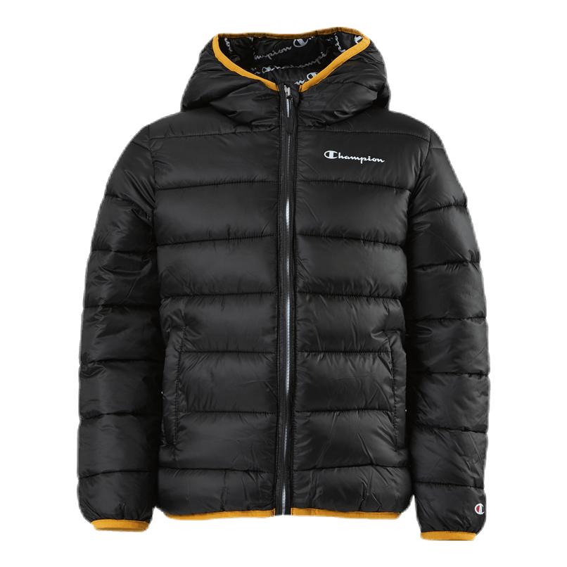 Hooded Jacket Jr Black/Yellow