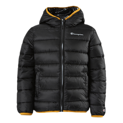 Hooded Jacket Jr Black/Yellow