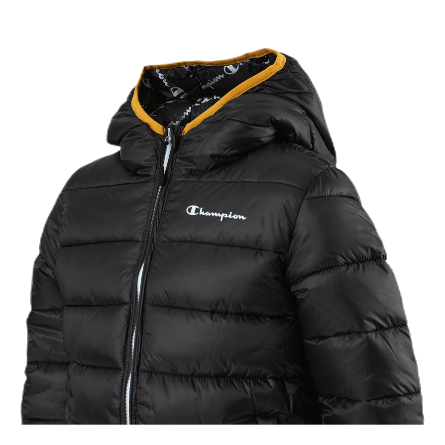 Hooded Jacket Jr Black/Yellow