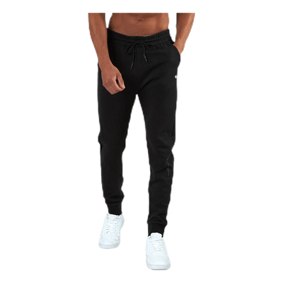 Rib Cuff Pants Black