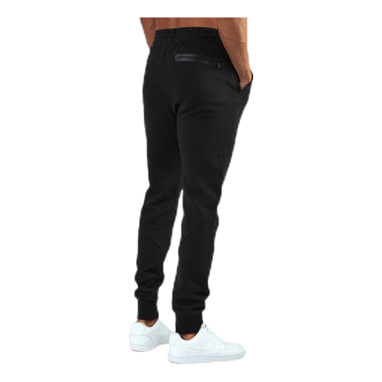 Rib Cuff Pants Black