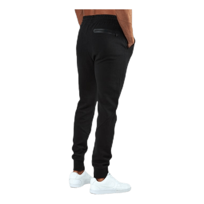 Rib Cuff Pants Black