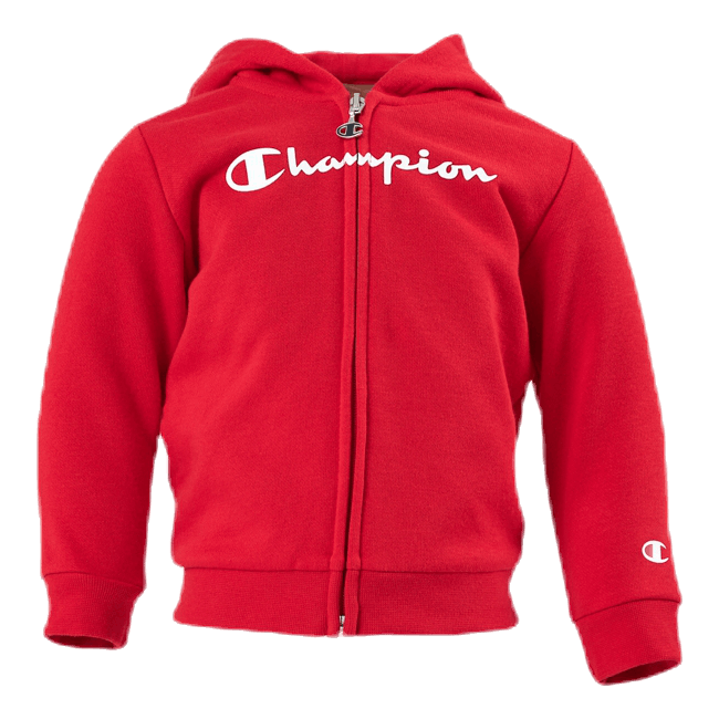 Hooded Full Zip Suit Junior Red