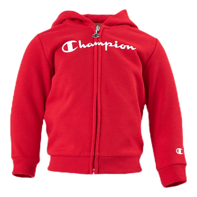 Hooded Full Zip Suit Junior Red