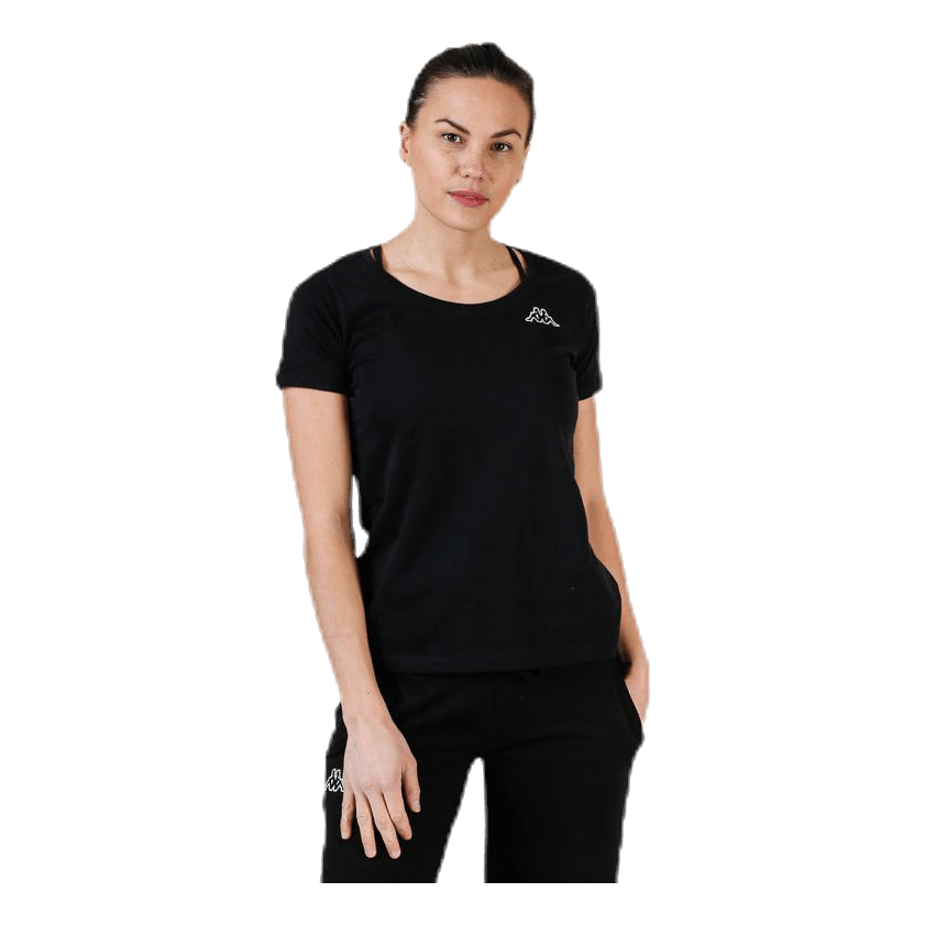 T-Shirt S/S, Logo Momba Black