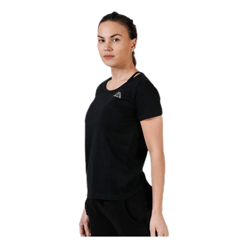 T-Shirt S/S, Logo Momba Black