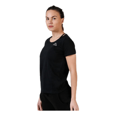 T-Shirt S/S, Logo Momba Black