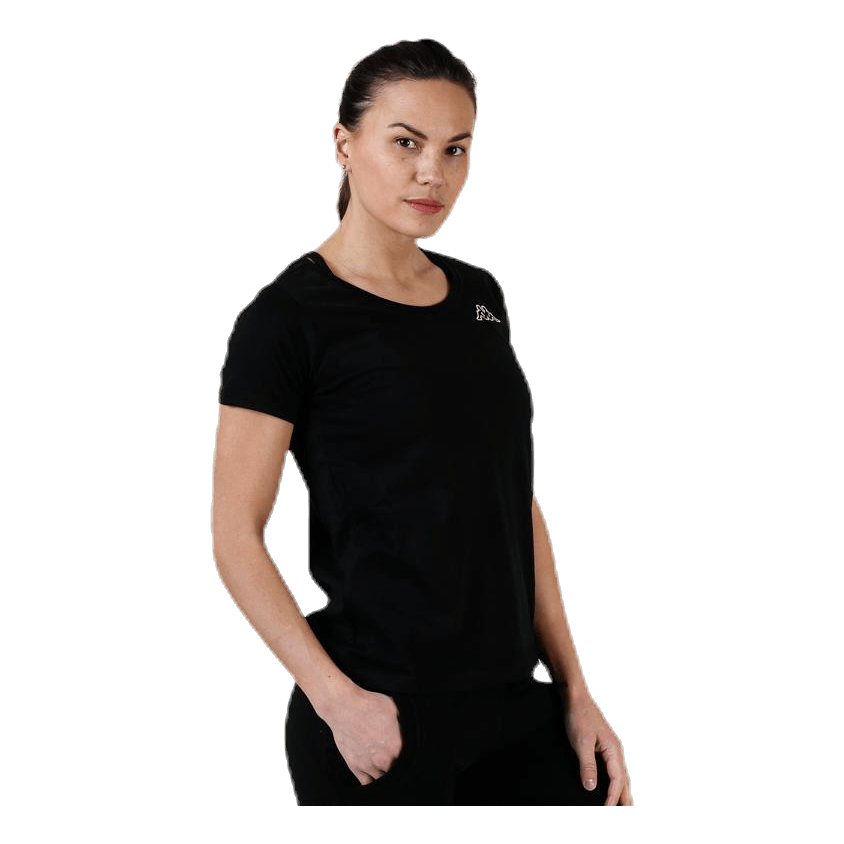 T-Shirt S/S, Logo Momba Black