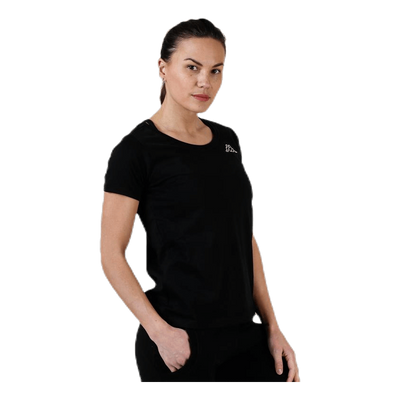 T-Shirt S/S, Logo Momba Black