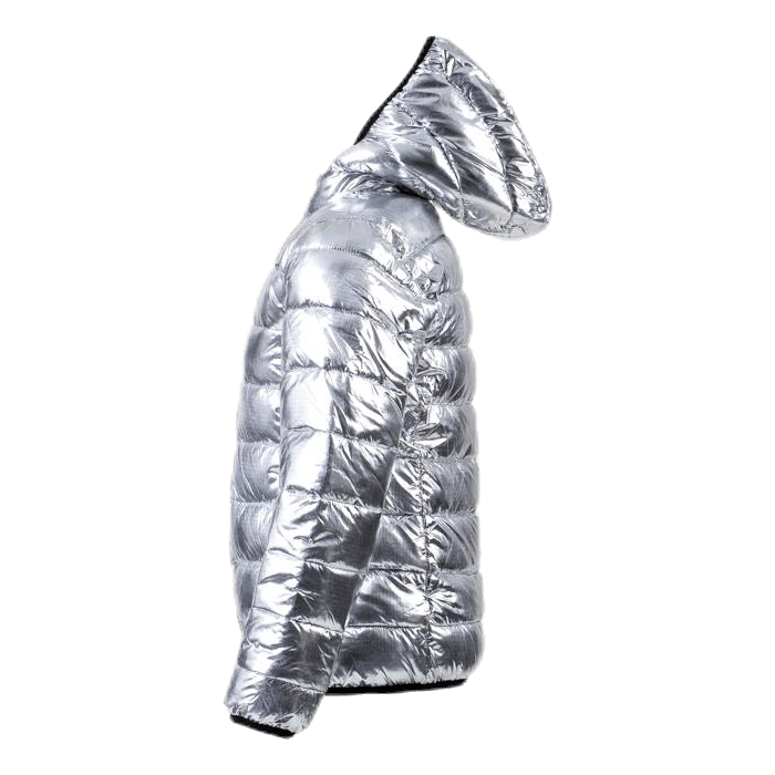 Girls Hooded Jacket Silver