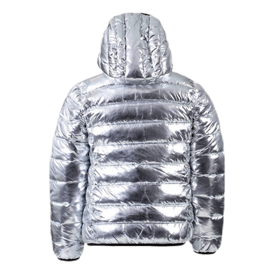 Girls Hooded Jacket Silver