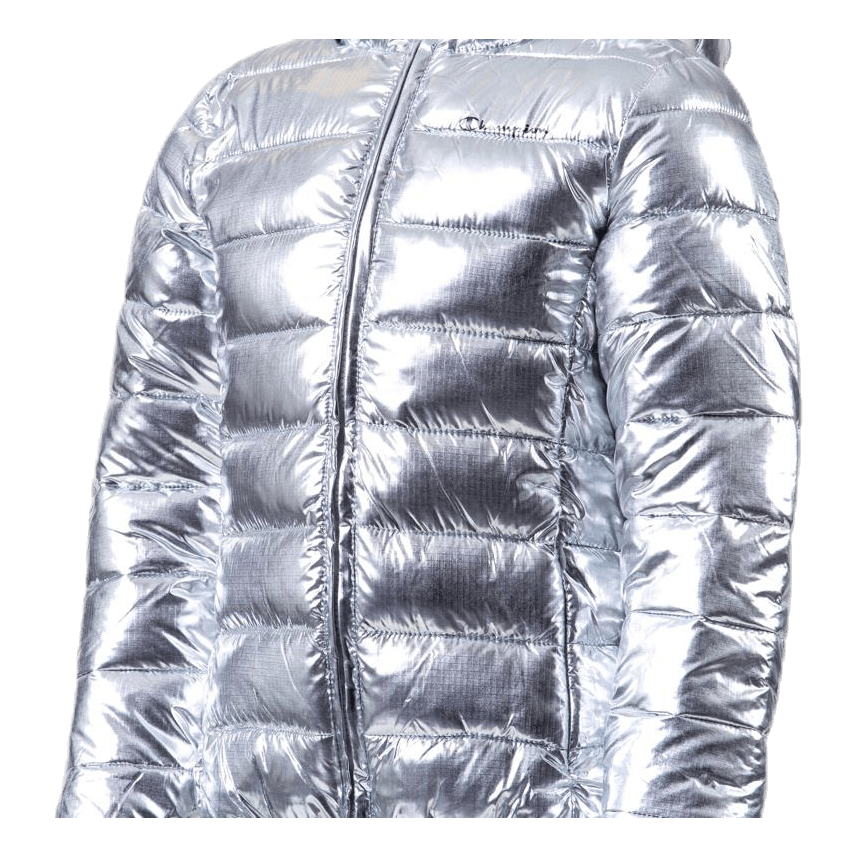 Girls Hooded Jacket Silver
