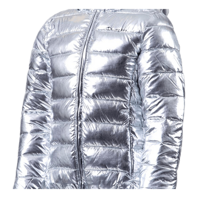 Girls Hooded Jacket Silver