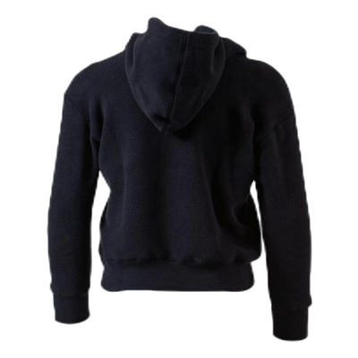 Junior Hooded Polar Fleece Black