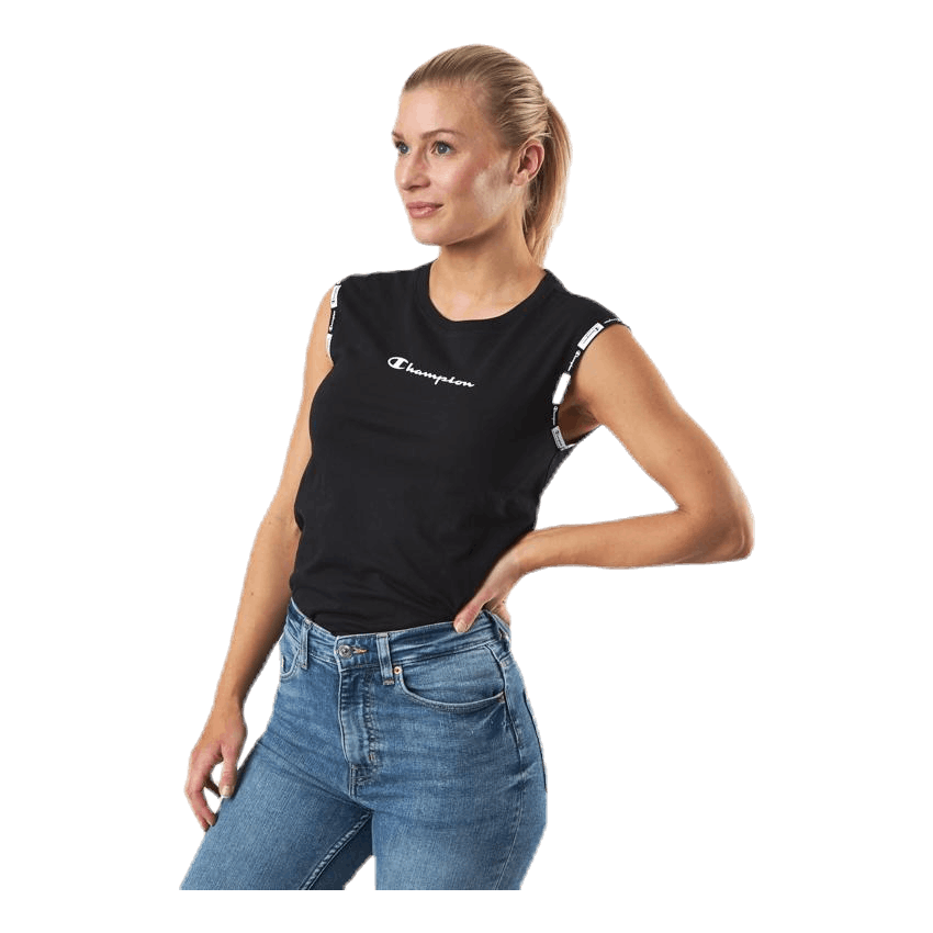 Crewneck Sleeveless T-Shirt Black
