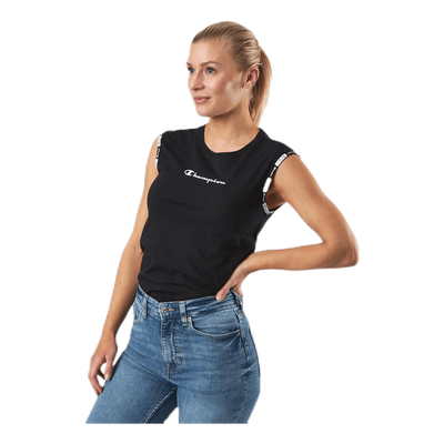 Crewneck Sleeveless T-Shirt Black