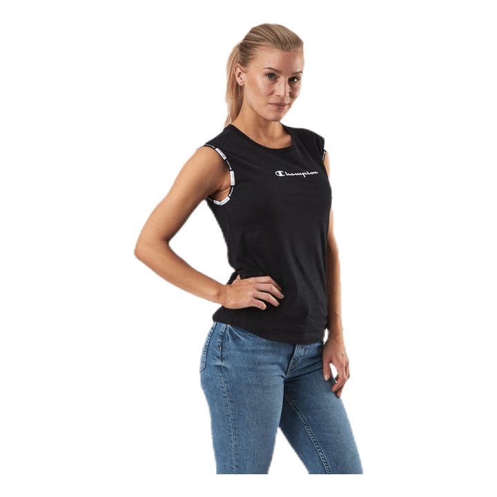 Crewneck Sleeveless T-Shirt Black