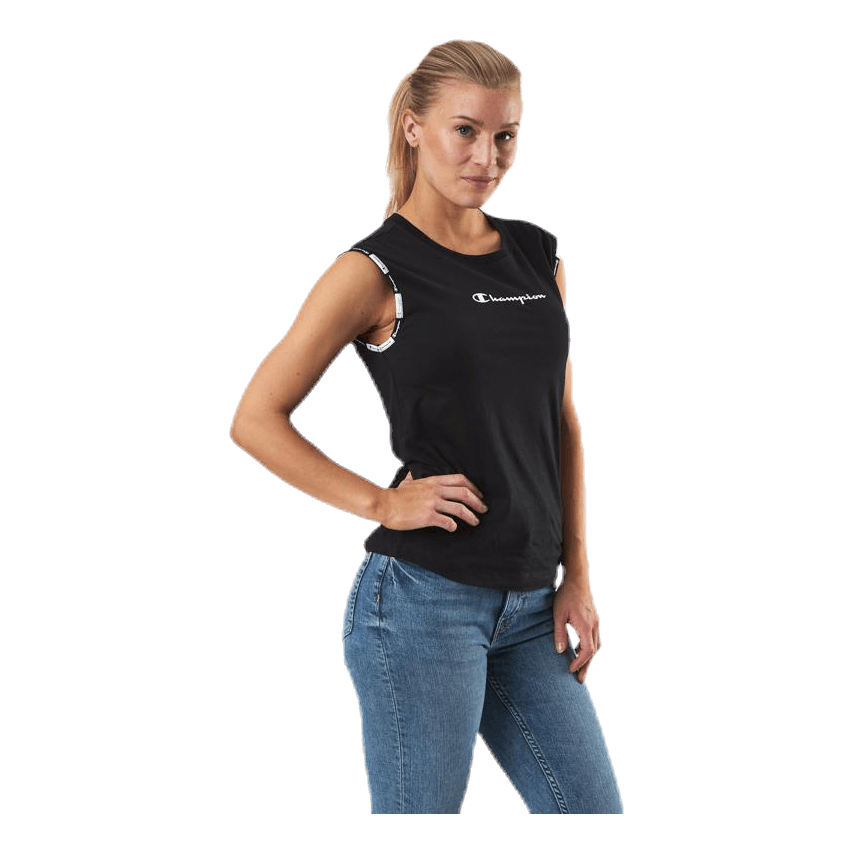 Crewneck Sleeveless T-Shirt Black