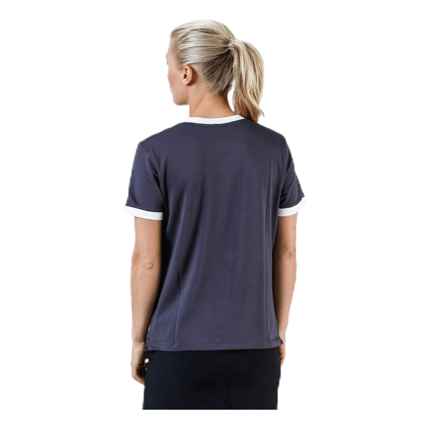 Ringer Top SS Blue/White