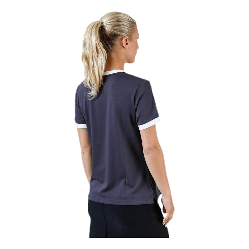 Ringer Top SS Blue/White