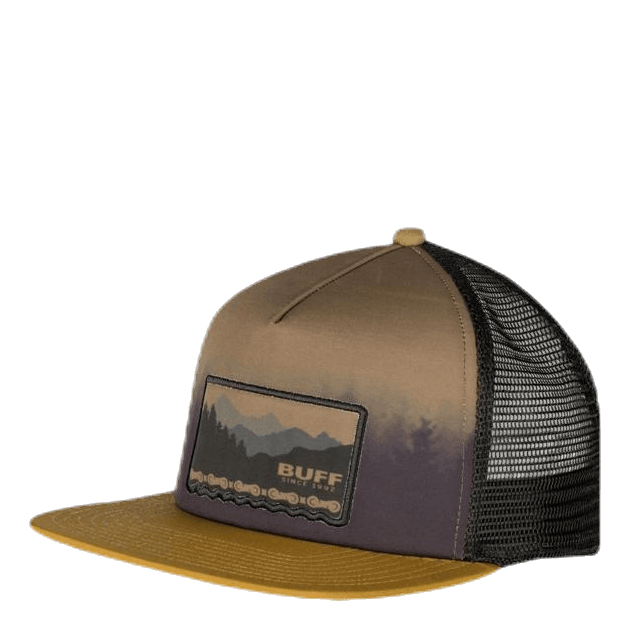 Trucker Cap Flat Visor Brown